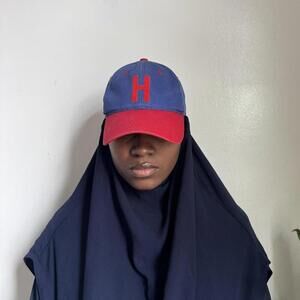 Vintage Blue and red adjustable baseball cap one size